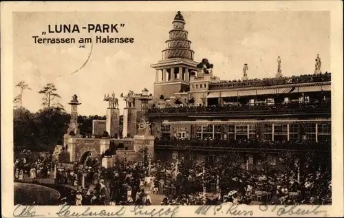 Ak Berlin Wilmersdorf Halensee, Lunapark