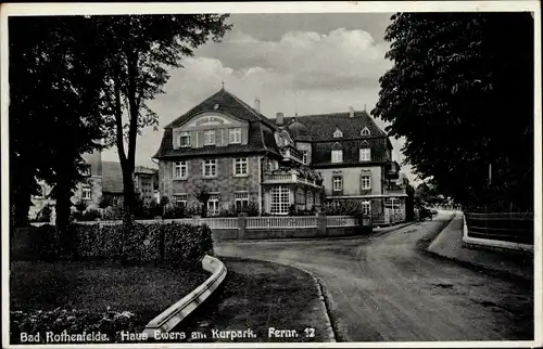 Ak Bad Rothenfelde am Teutoburger Wald, Haus Ewers, Kurpark