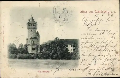 Ak Landsberg am Lech Oberbayern, Mutterturm