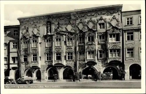 Ak Wasserburg am Inn in Oberbayern, Historisches Patrizierhaus