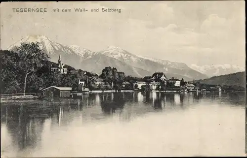 Ak Tegernsee in Oberbayern, Wallberg, Setzberg