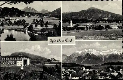 Ak Igls Innsbruck in Tirol, Ortsansichten, Gebäude, Gebirge