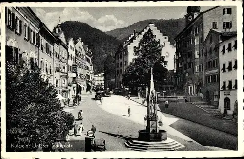 Ak Kufstein in Tirol, Unterer Stadtplatz