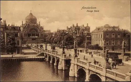 Ak Amsterdam Nordholland Niederlande, Hooge Sluis