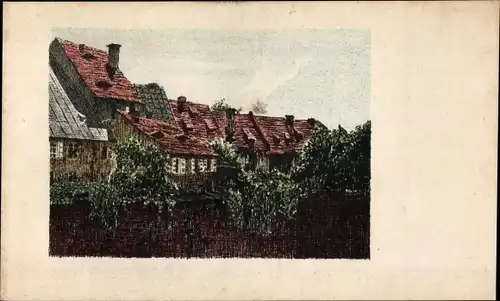 Künstler Ak Lark B., Eger Region Karlsbad, Burggraben