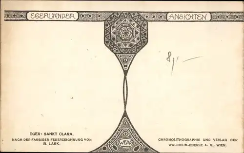 Künstler Ak Cheb Eger Region Karlsbad, Sankt Clara