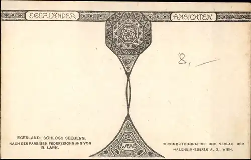 Künstler Ak Cheb Eger Region Karlsbad, Schloss Seeberg