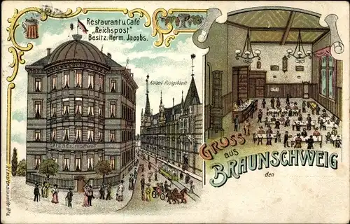 Litho Braunschweig in Niedersachsen, Restaurant und Café Reichspost