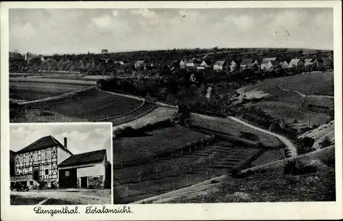 Ak Langenthal Trendelburg in Hessen, Gesamtansicht, Gastwirtschaft