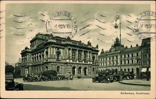 Ak Reichenberg in Böhmen Liberec Tschechien, Stadttheater