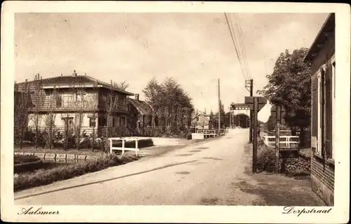 Ak Aalsmeer Nordholland Niederlande, Dorfstraße