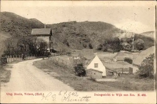 Ak Wijk aan Zee Beverwijk Nordholland Niederlande, Dünenblick