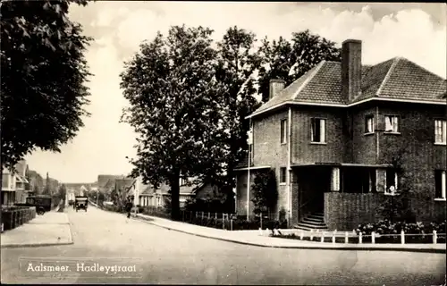 Ak Aalsmeer Nordholland Niederlande, Hadleystraat