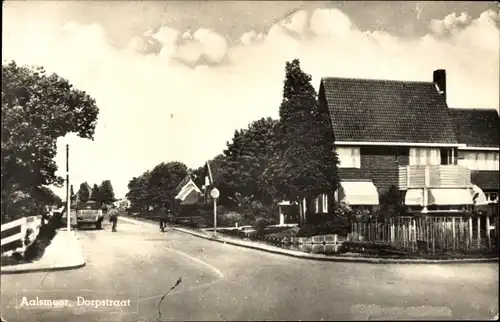 Foto Ak Aalsmeer Nordholland Niederlande, Dorpstraat