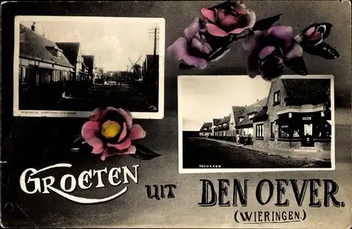 Ak Den Oever Wieringen Nordholland Niederlande, Hofstraat