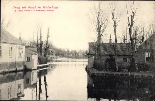 Ak Broek in Waterland Nordholland Niederlande, Dorfpartie