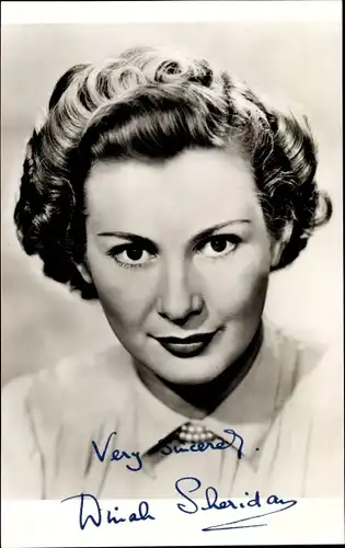 Foto Schauspielerin Dinah Sheridan, Portrait, Autogramm