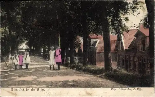 Ak De Rijp De Ryp Nordholland Niederlande, Blick auf das Dorf, Kinder