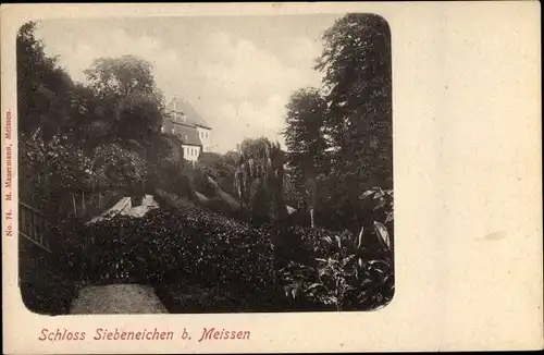 Ak Meißen in Sachsen, Blick auf das Schloss Siebeneichen