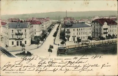 Ak Mügeln Heidenau in Sachsen, Panorama