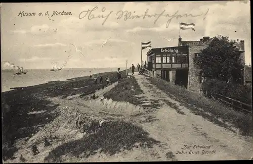 Ak Husum in Nordfriesland, Gasthaus Zur Erholung