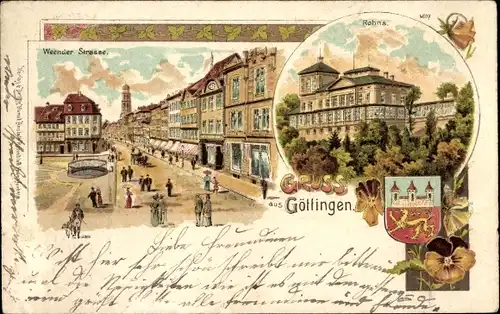Litho Göttingen in Niedersachsen, Weenderstraße, Rohna