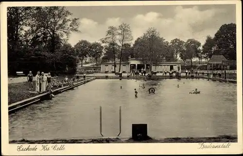 Ak Eschede in der Lüneburger Heide, Badeanstalt