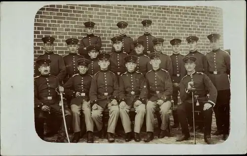 Foto Ak Verden an der Aller, Soldaten, Gruppenfoto