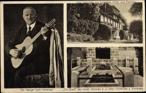 Ak Malente in Ostholstein, Sänger vom Kellersee, Alte Kalkhütte