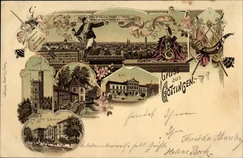 Studentika Litho Göttingen in Niedersachsen, Aula, Auditorium, Student, Bismarckhaus