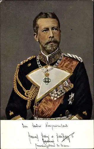 Ak Großadmiral Prinz Albert Wilhelm Heinrich von Preußen, Portrait, Orden