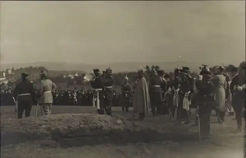 Ak Kaiser Wilhelm II., Herbstmanöver des III. Armeekorps 1912, Besuch in der Schweiz
