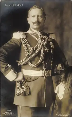 Ak Kaiser Wilhelm II., Portrait, Uniform, Orden