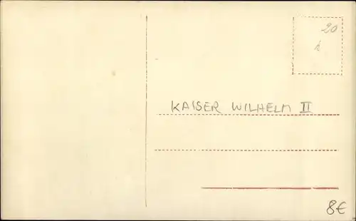 Ak Kaiser Wilhelm II., Portrait, Uniform, Orden