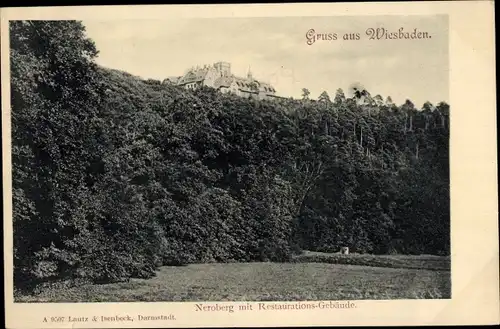 Ak Wiesbaden in Hessen, Neroberg, Restaurations-Gebäude