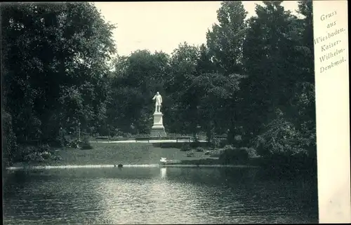 Ak Wiesbaden in Hessen, Kaiser-Wilhelm-Denkmal