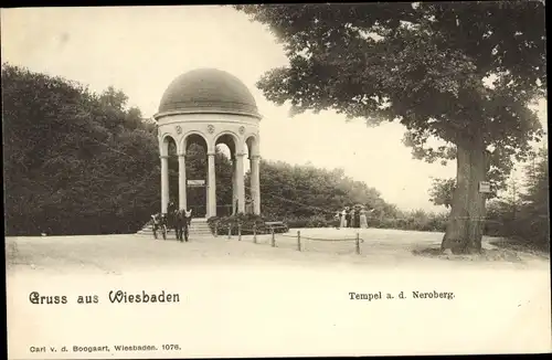 Ak Wiesbaden in Hessen, Tempel, Neroberg