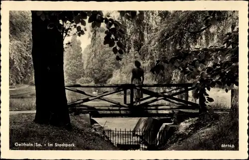 Ak Geithain in Sachsen, Stadtpark