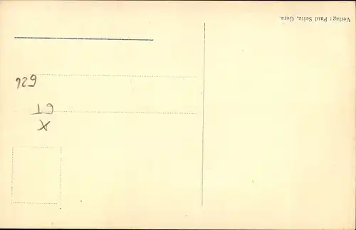 Ak Gera in Thüringen, Stadtapotheke, Erker