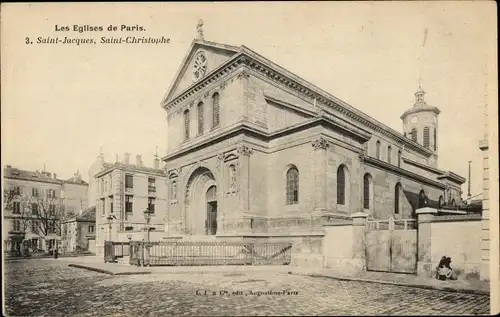 Ak Paris XIX La Villette, Kirche Saint-Jacques, Saint-Christophe