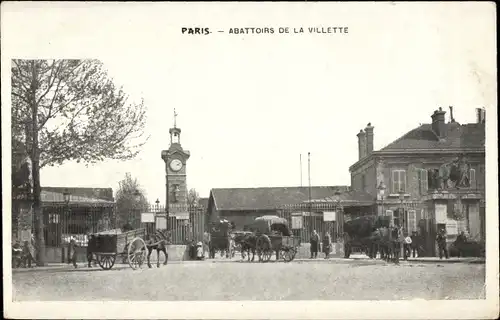 Ak Paris XIX La Villette, Schlachthöfe