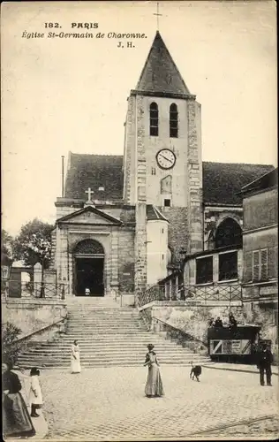 Ak Paris XX, Kirche St-Germain de Charonne