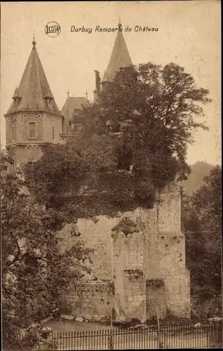 Ak Durbuy Wallonien Luxemburg, Remparts du Chateau