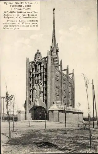 Ak Elisabethville Yvelines, Kirche Ste-Therese de l’Enfant-Jesus