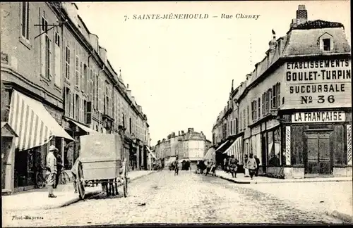 Ak Sainte Menehould Marne, Rue Chanzy