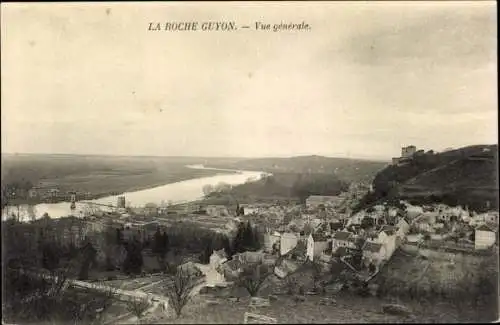 Ak La Roche Guyon Val d’Oise, Panorama