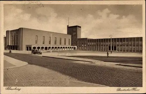 Ak Flensburg in Schleswig Holstein, Deutsches Haus