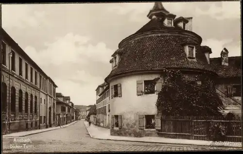 Ak Ansbach in Mittelfranken, Dicker Turm