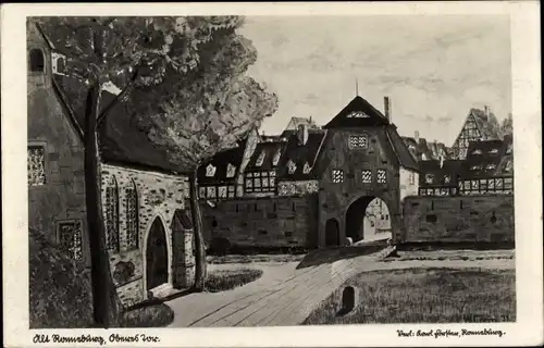 Ak Ronneburg in Thüringen, Tor