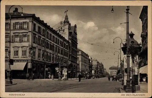 Ak Mannheim in Baden Württemberg, An den Planken